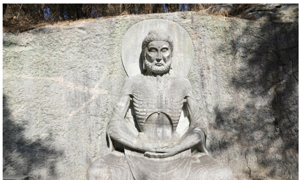 장덕사 마애 설산 수행상